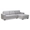 Baxton Studio Nevin Light Grey Upholstered Sectional Sofa with Right Facing Chaise 158-9743 - alternate 1